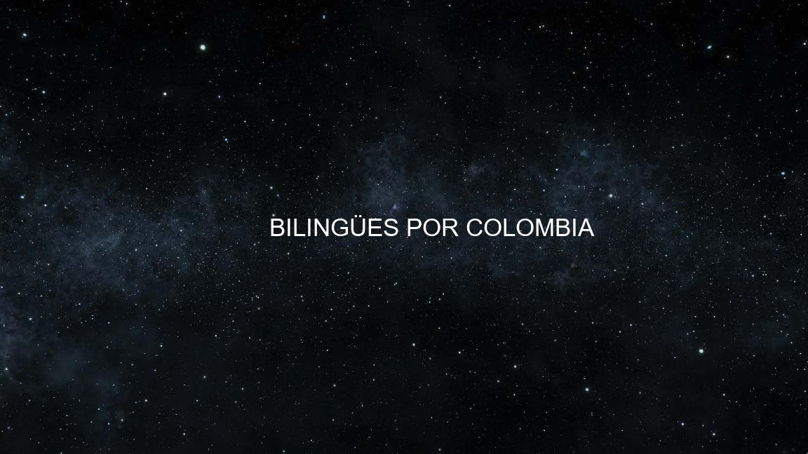 BILINGÜES POR COLOMBIA